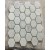 White Bianco Carrara White Marble Chipped Hexagon Mosaic Tile