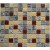 Natural Marble Stone Glass Mixed Mosaic Tile Pattern