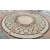 Marble Water Jet Round Tile Medallion Floor Pattern