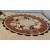 Natural Beige Water-jet Medallion Modern Flower Marble Floor Design Size For Luxury Hotel Lobby Flooring