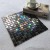 Black Goldline Mix Iridescent Glass Mosaic Tile For Indoor Wall And Swimming Pool