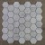 50mm Carrara White Marble Hexagonal Mosaic Tile For Wall And Floor