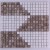 China Factory Square Stone Mosaic 15x15 Tumbled