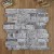 Italian Silver Grey Travertine Split Face Mosaic For Wall Decoration