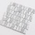 China Cheap Shower Design Carrara White Natural Marble Polished Light Grey Square Mosaic Tile Stone Mosaic