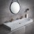 Grey Rectangle Countertop Granite Material Wash Basin