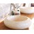 Round Natural Marble Bathroom Stone Sink