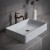 Solid Surface Washing Sink Stone Pedestal Basin Bathroom Washing Basin