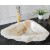 Triangle Shape Irregular White Onyx Stone Art Basin For Bathroom