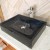 Customized Modern Black Marble Stone Sink Wash Basin