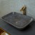 High Quality Natural Grey Stone Rectangular Marble Wash Basin