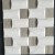 3D Interlace East White Grey Wood Vein Marble Mosaic Wall Tiles For Bathroom