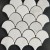 Supplies Water Jet Italy Fish Scale Carrara White Marble Floor Design Mosaic Tile For Kitchen