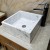 Polished Good Quality Rectangular Stone Wash Basin Bathroom Sink