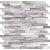 Gray Splitface 12 In. X 12 In. X 10mm Marble Mesh-Mounted Mosaic Tile