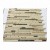 High Quality Beige Natural Stone Decoration Tiny Strip Marble Mosaic For Sale