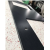 Artificial Pure Black Stone Leather Finish Absolute Black Quartz Countertop