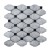 Carrara White Rhombus Backsplash Diamond Marble Mosaic Tile