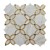 Yellow Oynx And Thassos White Wall Tiles Flower Mosaic Tile