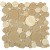 Calaccatta Gold Marble Mosaic Tile Penny Round Mosaic Tiles