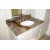 Rainforest Brown Marble Bathroom Vanity Top For Commercial Project