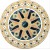 Creative Design Marble Flooring Tile Water Jet Cut Medallions Tile Round Floor Carpet Seamless Tile