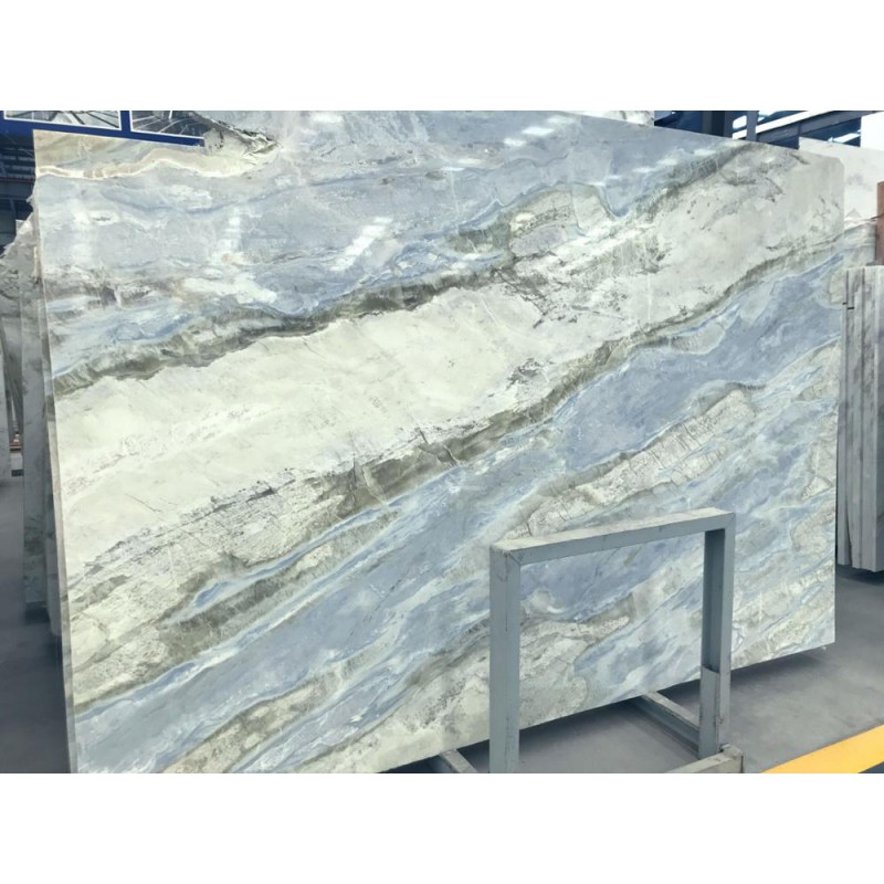 China Changbai Blue Jade Marble Slabs Green Color Marble