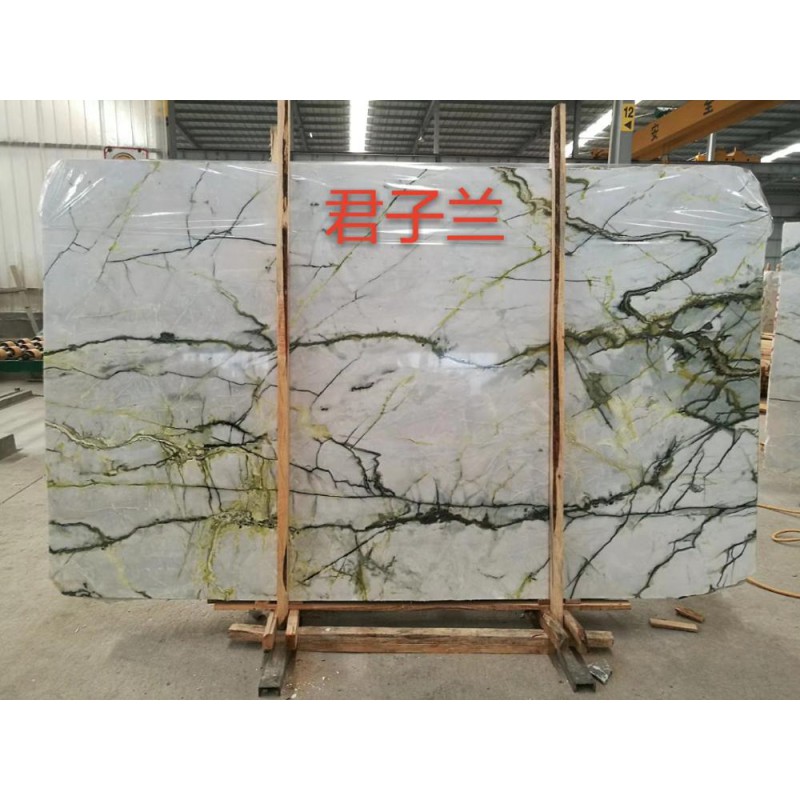 Clivia White Green Vein Marble