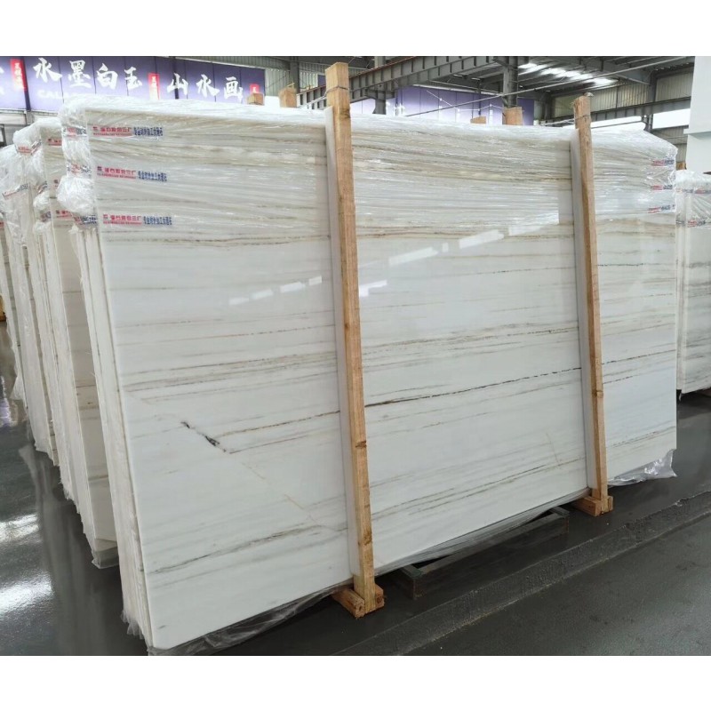 China Royal Gold Vein White Marble