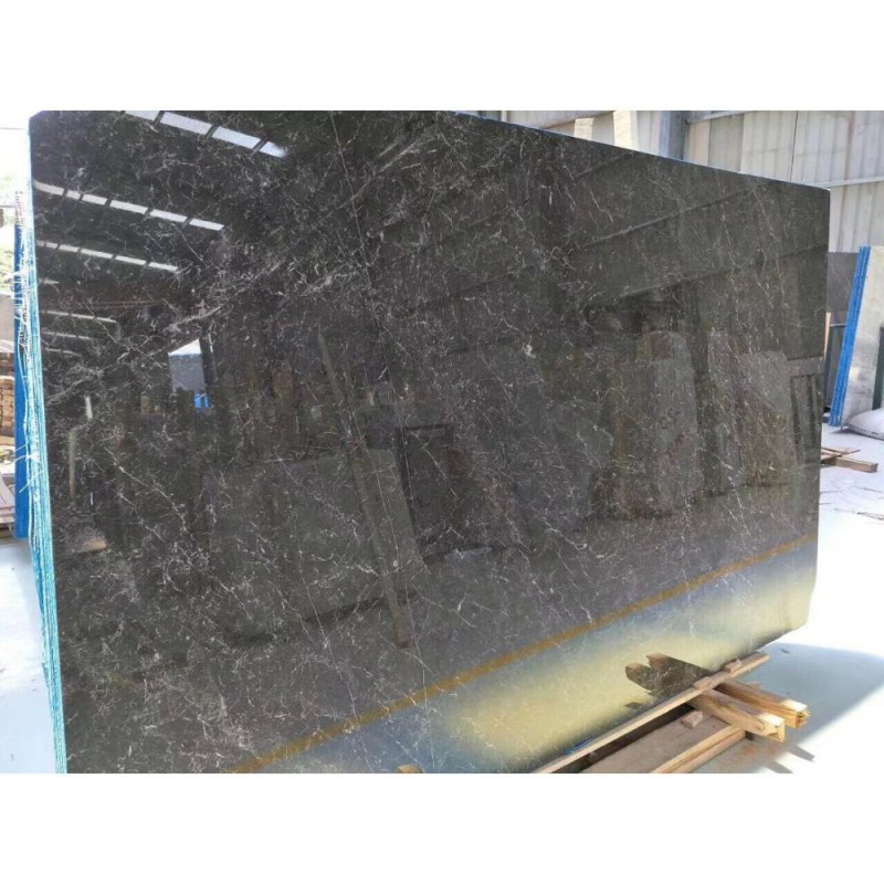 China Grey Olive Emperador Dark Marble Slab