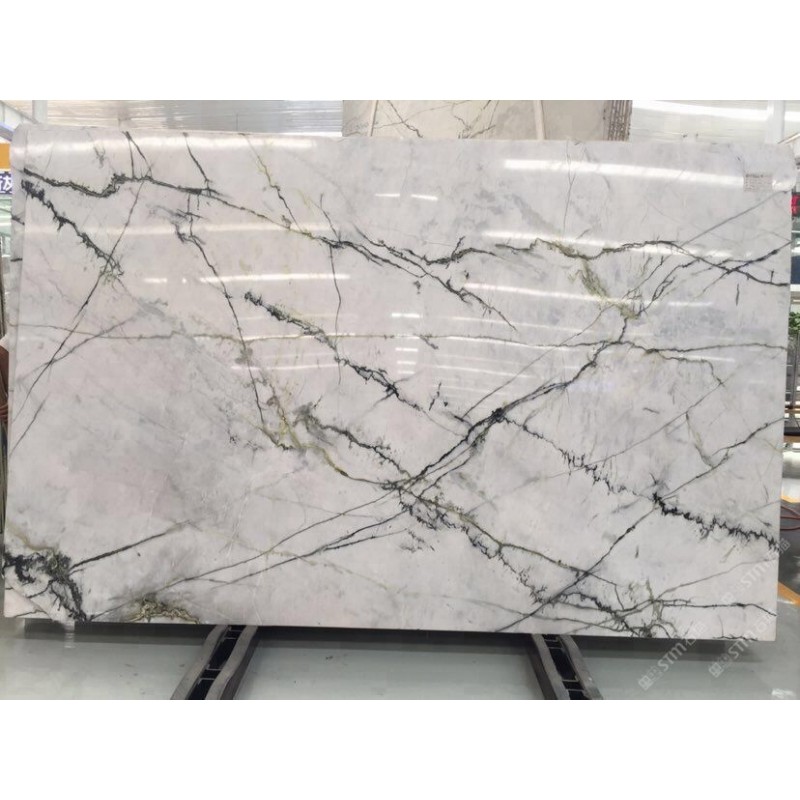 China Clivia White Marble With Green Veins