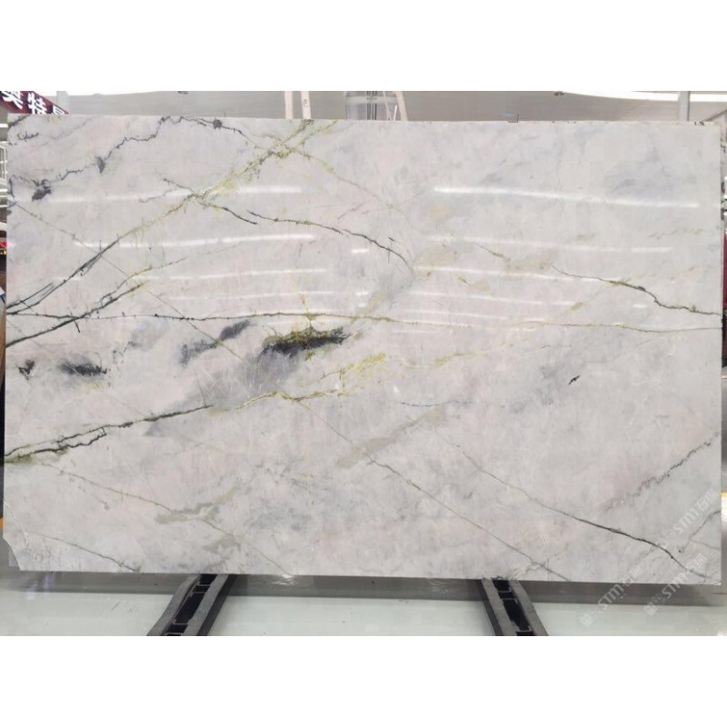 China Clivia White Marble With Green Veins