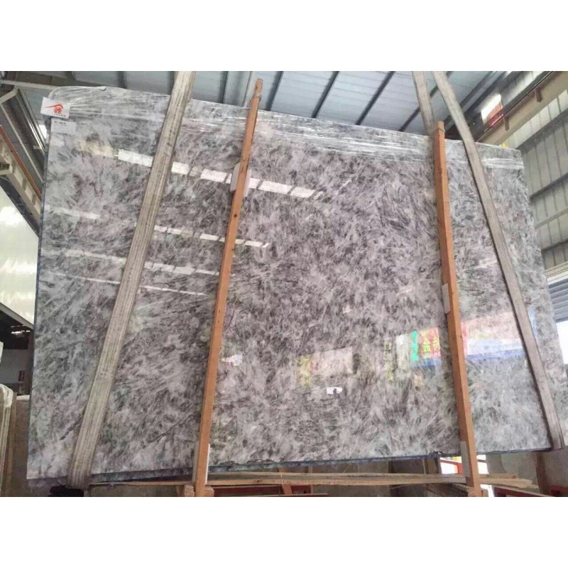 Italy Ice Crack Grey Marble Slab