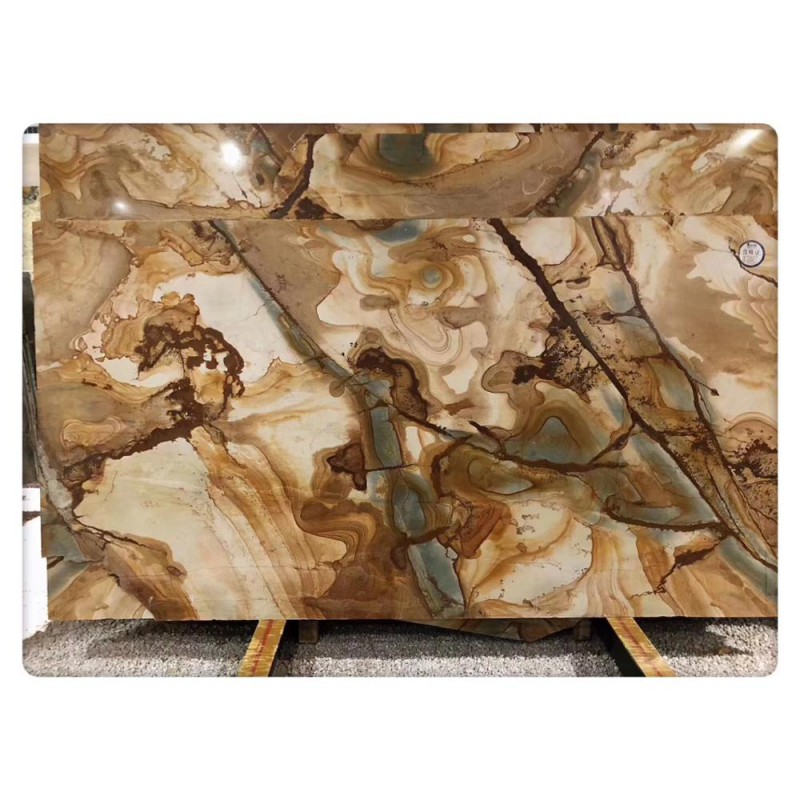 Brizil Luxury Flamenco Gold Granite Stone Quartzite Slabs