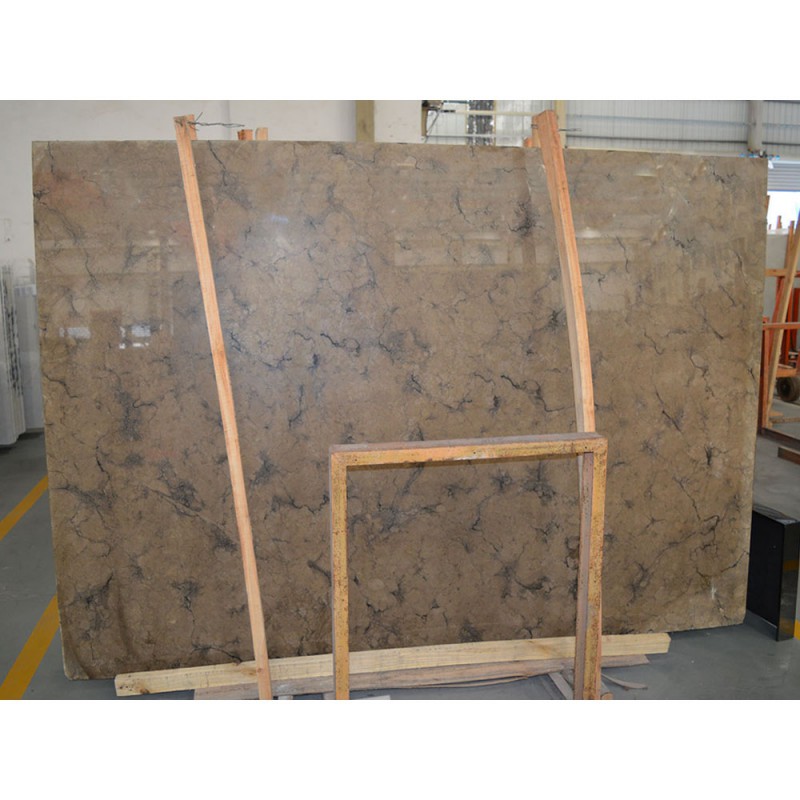 Turkey Natural Stone Grey Vein Battie Brown Marble Slab