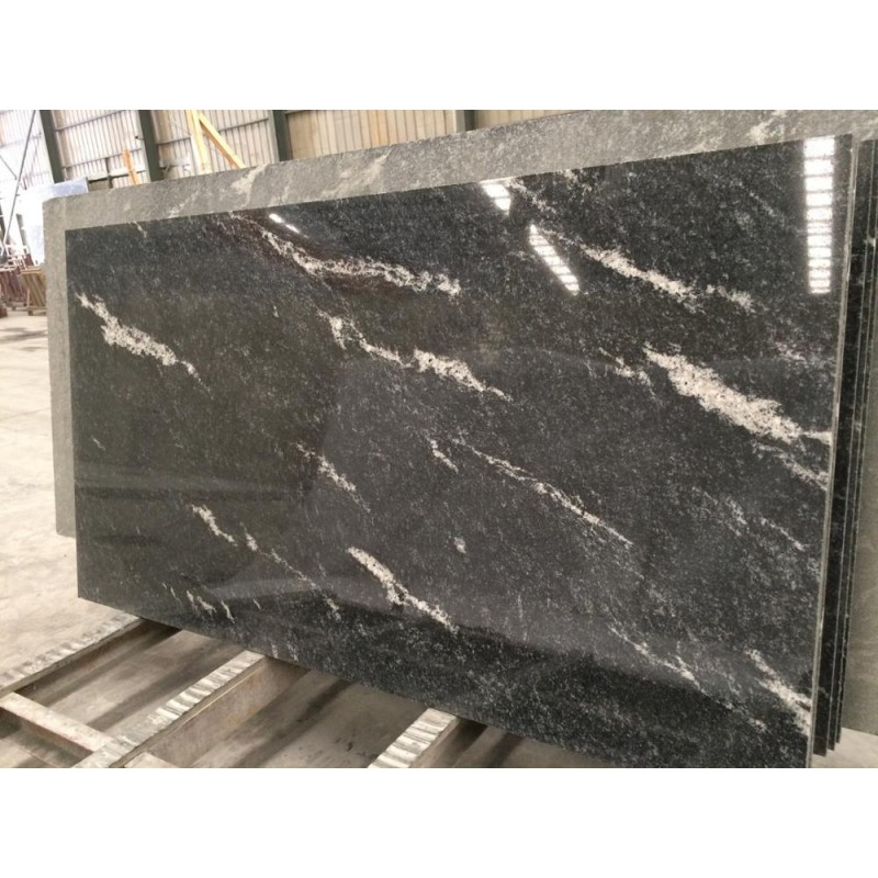 China Black Nero Nuvolato Granite