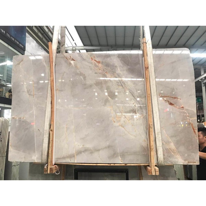 China Natural Golden Giallo Beige Picasso Marble Slab