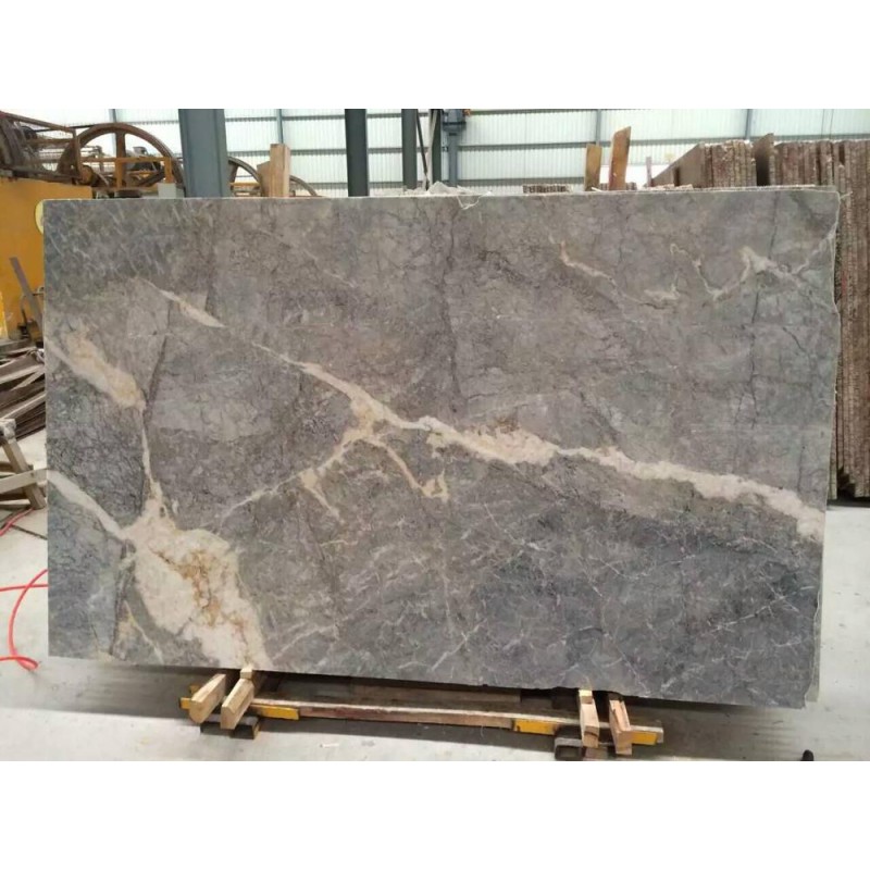 Cyprus White Vein Bosch Grey Marble Slab