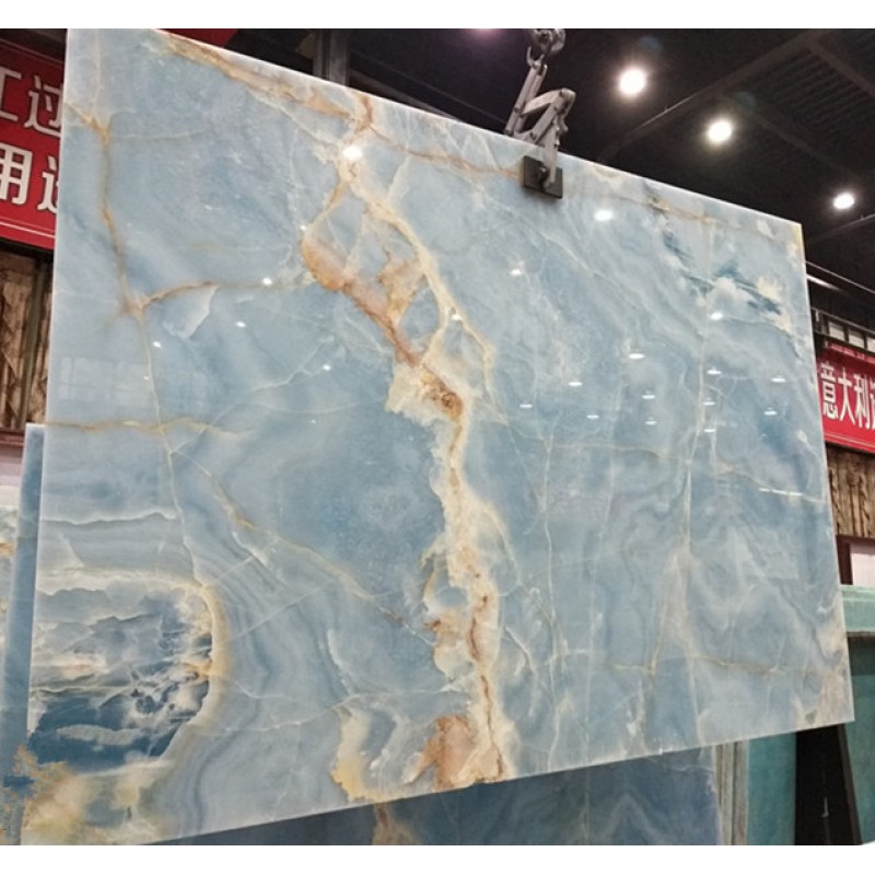 China Natural Stone Blue Onyx Marble