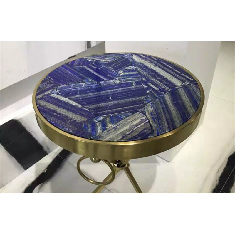 Blue Lapis Lazuli Semi Precious Stone Table Tops