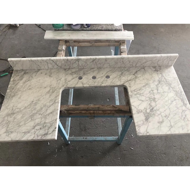 China Bianco Carrara Marble Vanity Tops