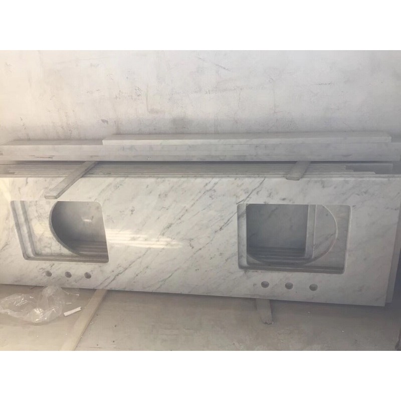 China Bianco Carrara Marble Vanity Tops