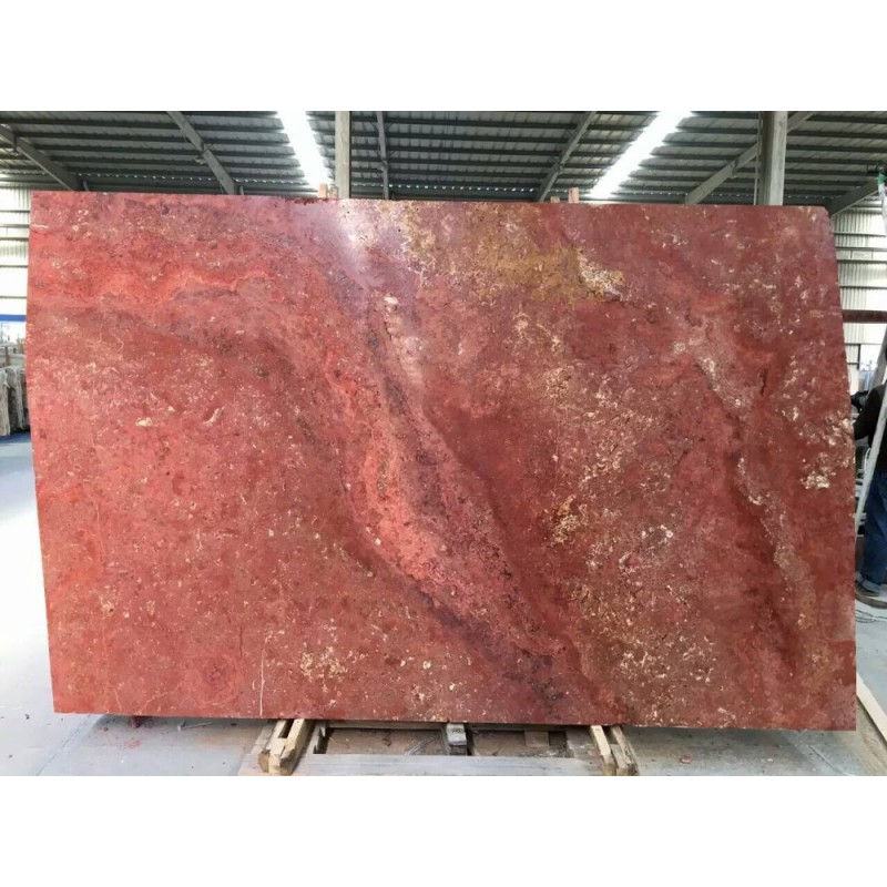 Iran Red Travertine  Cross Cut