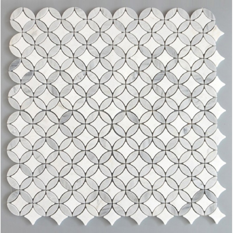 Carrara Waterjet Marble Mosaic