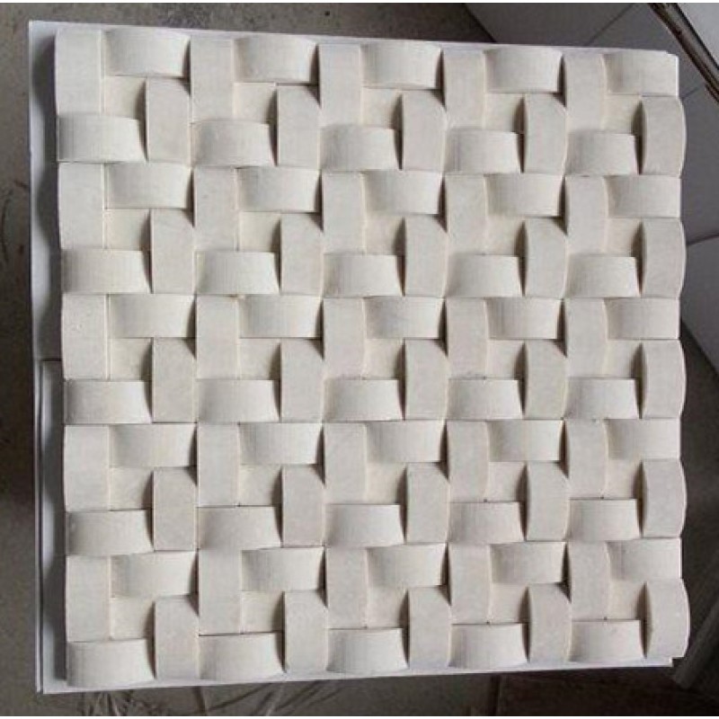 Beige Marble Mosaic 3D Design