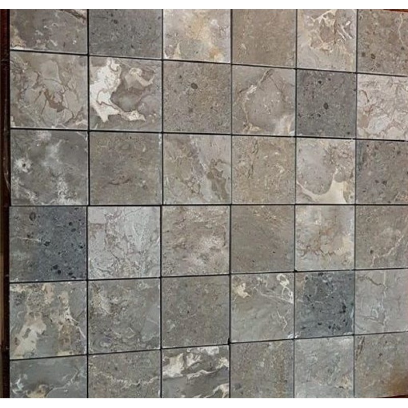 Grey Marble Square Mosaic Wall Tile