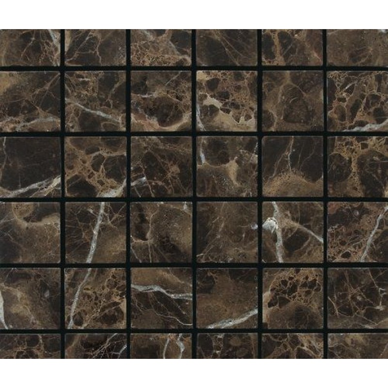 Dark Emperador Marble Mosaic Tile