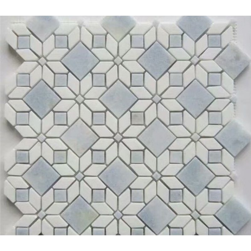 Custom Cut Marble Mosaic Wall Tile