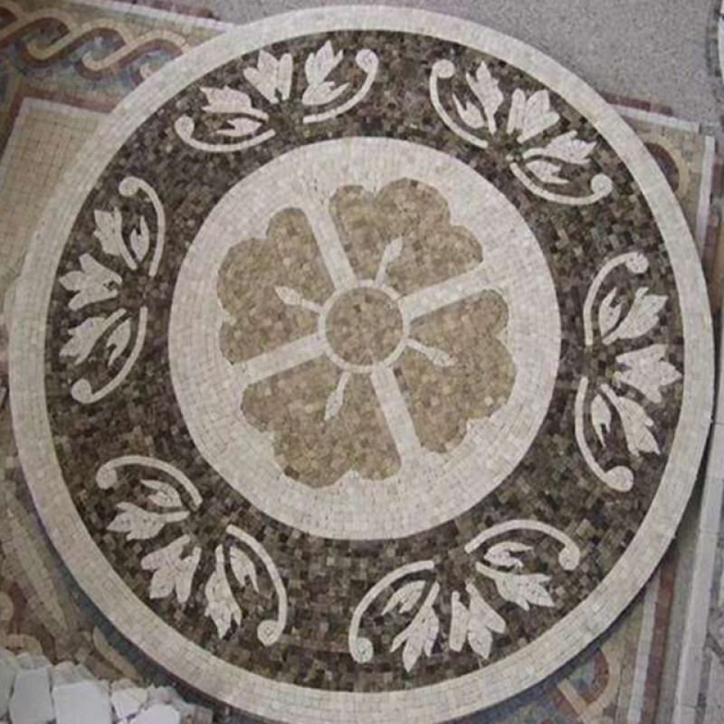 Customized Marble Mosaic Floor Medallion Design Pattern