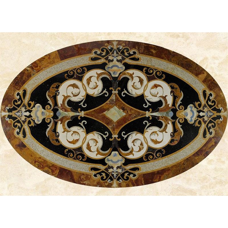 Luxury Stone Italian Marble Flooring Prices Marble Waterjet Medallions Hall Flooring